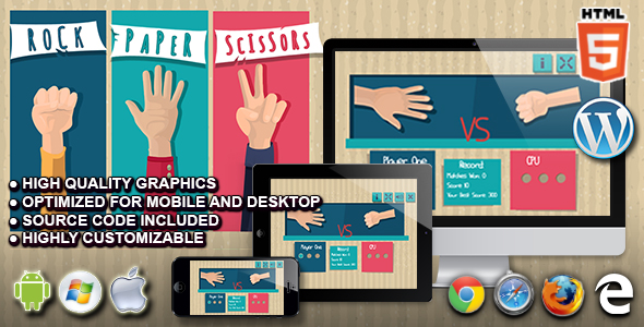 Rock Paper Scissor - gra zręcznościowa HTML5