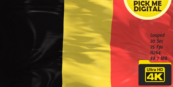 Belgium Flag 4K