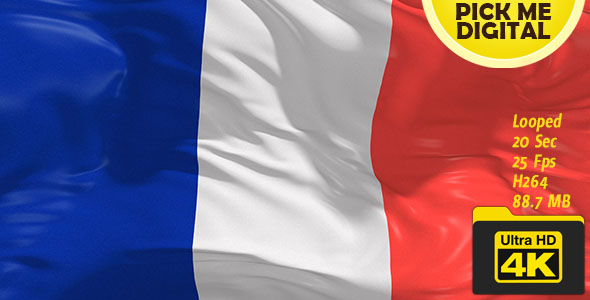 France Flag 4K