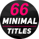 Minimal Titles & Lower Thirds 5 - VideoHive Item for Sale