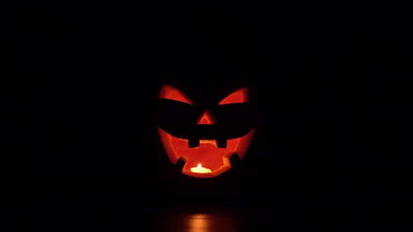 Halloween Grinning Pumpkin Jack 'O Lantern