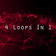 Abstract Red Particle Background Pack Loop 4 In 1 - VideoHive Item for Sale