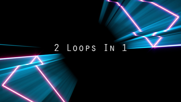 Neon Flash Light Glitch Vj Loop 2 In 1