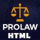 Prolaw Legal Law Firm - Attorney Bootstrap HTML Template - ThemeForest Item for Sale