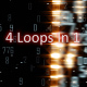 Matrix Technology Numbers Background Pack 4 In 1 Loops - VideoHive Item for Sale
