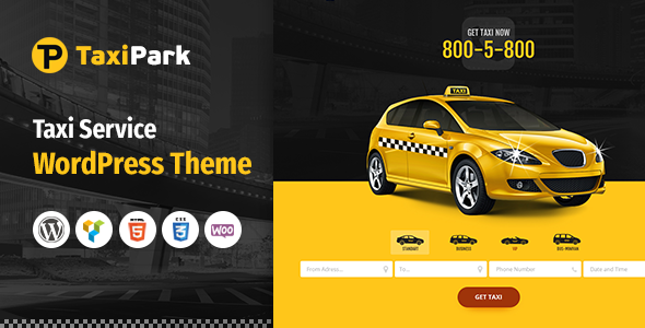 TaxiPark – Taxi Cab Service Company WordPress Theme