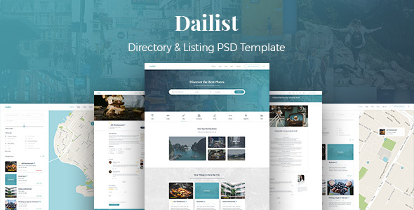 Dailist - Directory & Listing PSD Template