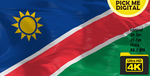 Namibia Flag 4K