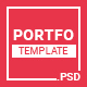 PORTFO - Website PSD Template - ThemeForest Item for Sale
