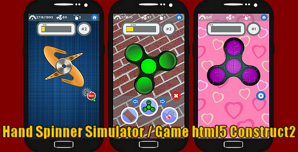 Fidget Hand Spinner Simulator - HTML5 Game + Capx