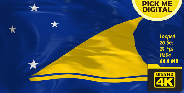 New Zealand-Tokelau Flag 4K