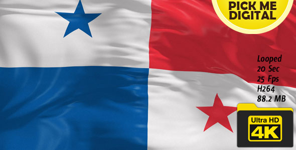 Panama Flag 4K