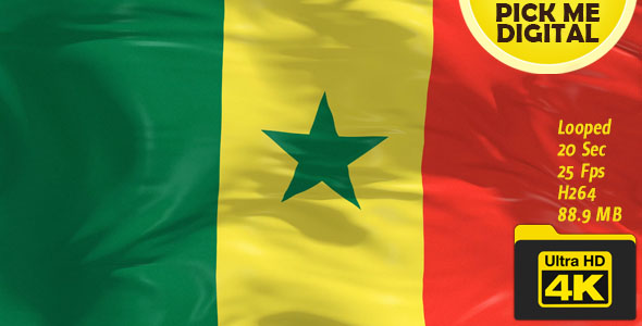 Senegal Flag 4K