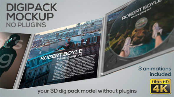 Digipack Mockup - No Plugins