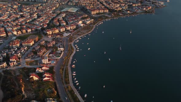 Balikesir Ayvalik and Cunda Island Aerial View