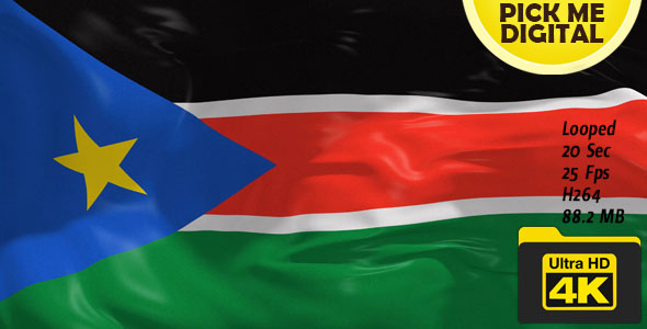 South Sudan Flag 4K