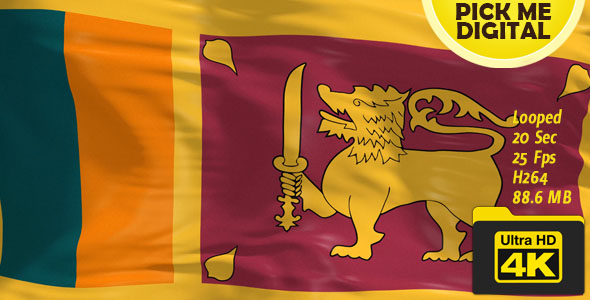 Sri Lanka Flag 4K