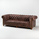 Vray Ready Bensington Leather Sofa - 3DOcean Item for Sale