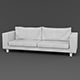 Vray Ready Modern White Fabric Sofa - 3DOcean Item for Sale