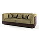 Vray Ready Luxury Green Fabric Sofa - 3DOcean Item for Sale