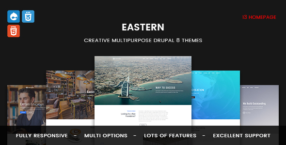 Eastern - Responsive Multipurpose Business Drupal 8 Theme