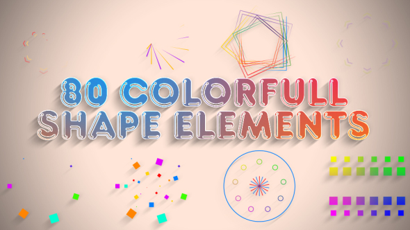 Colorful Shapes Elements