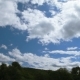White Clouds Float on the Blue Sky. Fast Movement - VideoHive Item for Sale
