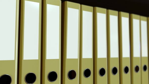 Yellow Office Binders