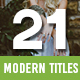 21 Modern Titles - VideoHive Item for Sale
