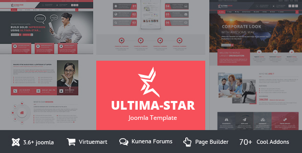 Szablon korporacyjnej joomla Ultima-star