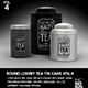 Round Luxury Tea Tin Cans Packaging Mock Ups - GraphicRiver Item for Sale