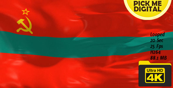 Transnistria Flag 4K