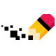 Pixel Pencil Logo Template - GraphicRiver Item for Sale
