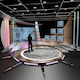 Virtual TV Studio Chat Set 11 - 3DOcean Item for Sale