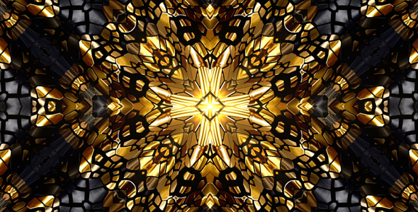 Gold-Black Kaleidoscope