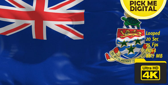 UK-Cayman Islands Flag 4K