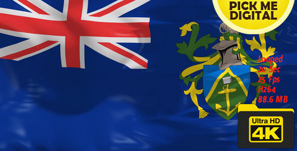 UK-Pitcairn Islands Flag 4K