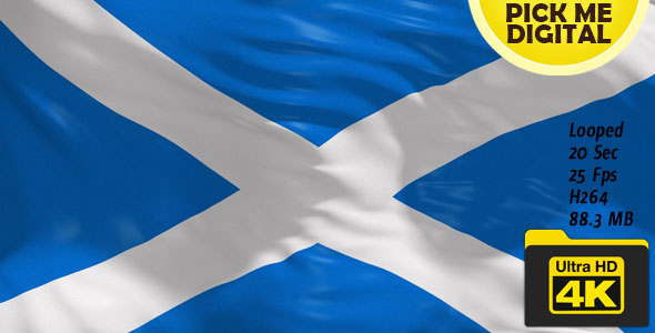 UK-Scotland Flag 4K