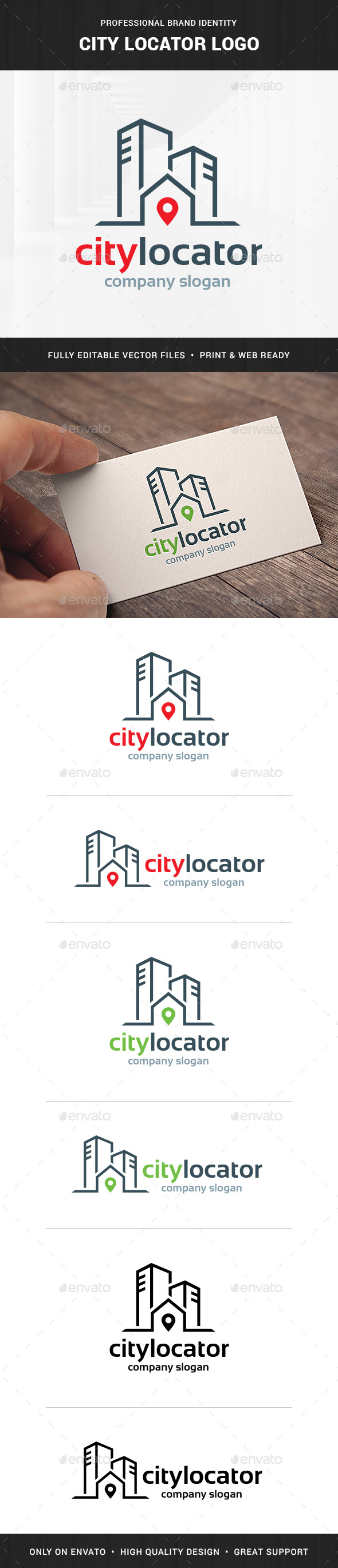 City Locator Logo Template