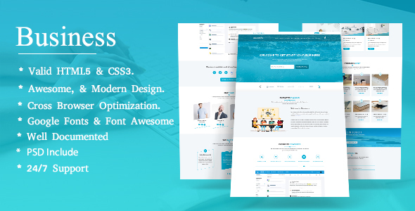 BBusiness - Onepage Business Landing Page Template