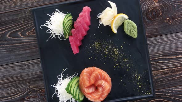 Sashimi Top View