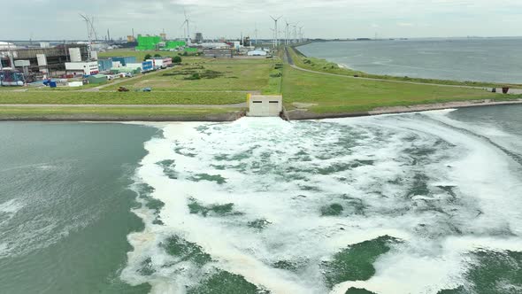 Treatment Water Discharging into the Ocean Causing Pollution