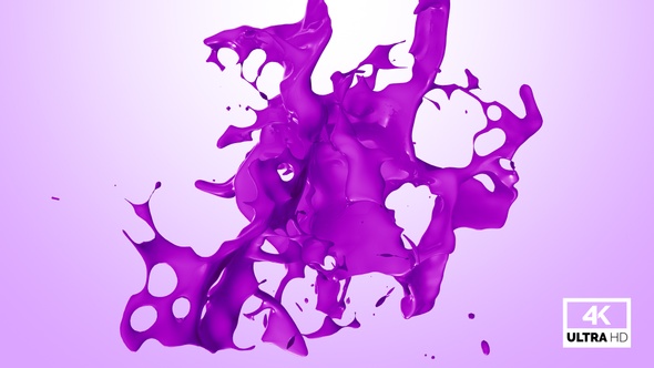 Abstract Purple Paint Splash V1