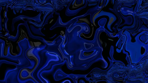 Blue Dark Glossy Liquid Motion Animated