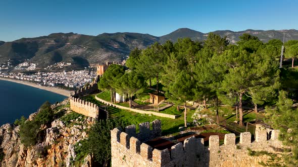 Alanya Castle Alanya Kalesi Aerial View