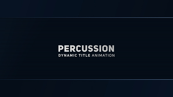 Percussion - Dynamic Title Animation alt