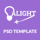Alight - Apps Landing PSD Template - ThemeForest Item for Sale
