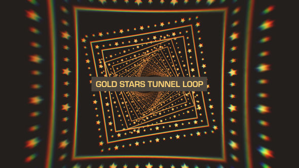 Gold Stars Square Tunnel Loop alt