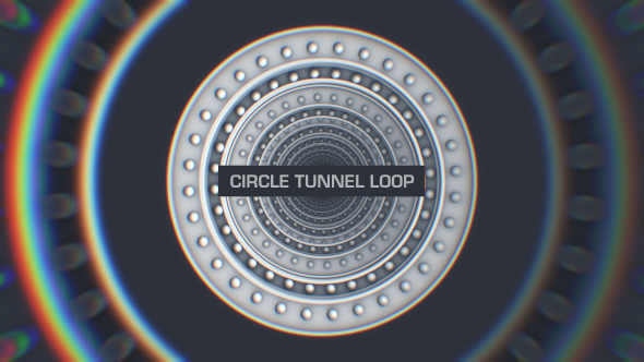 Circle Tunnel Loop Background