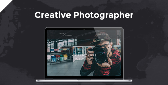 Creative Photographer PSD Template